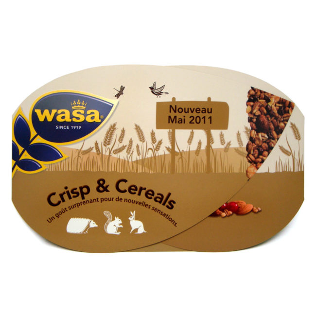 Dépliant magnet découpé