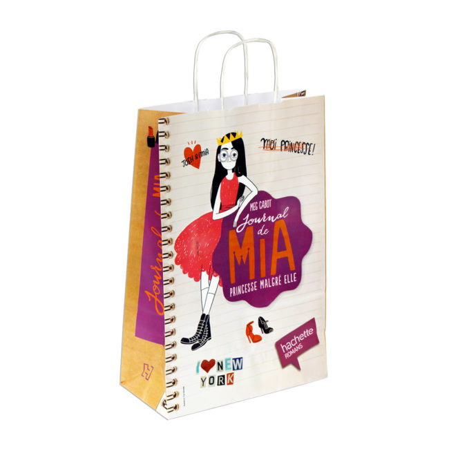 sac papier personnalisé vue de 3/4